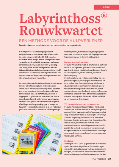 Labyrinthoss© Rouwkwartet: een methode voor de hulpverlener